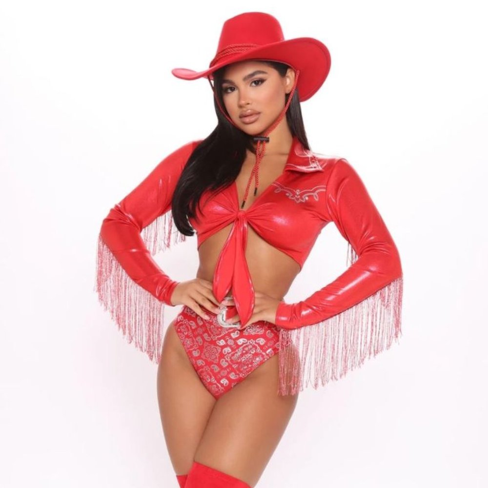 Cowgirl XS Costume Set - Red
